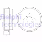 Задний тормозной барабан Delphi  BF552