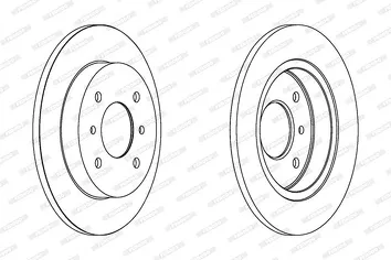 Ferodo DDF267 <span>тормозной диск полный</span>