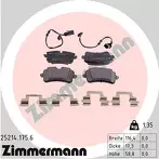 Задние тормозные колодки Zimmermann  25214.175.6