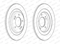 Тормозной диск Ferodo  DDF2482C