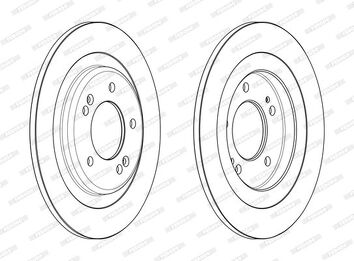 Ferodo DDF2482C <span>тормозной диск полный</span>