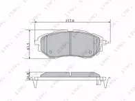 Передние тормозные колодки Lynx  BD-7111