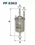 Топливный фильтр Filtron  PP 836/2