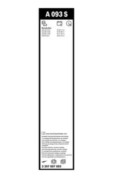 Bosch AeroTwin A093S <span>щетки стеклоочистителя 700/530 мм</span>