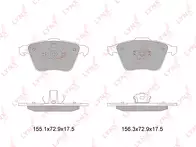 Передние тормозные колодки Lynx  BD-7819