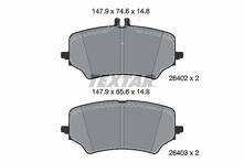 Задние тормозные колодки Textar 2640201 для Mercedes-Benz EQS V297