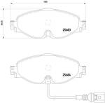 Передние тормозные колодки Brembo  P 85 126