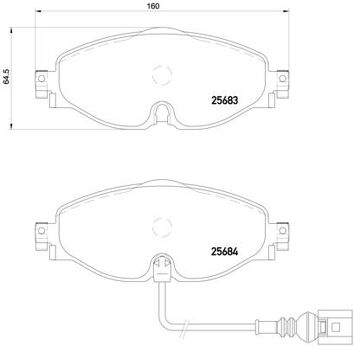 Brembo P 85 126 <span>тормозные колодки передние</span>