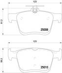 Задние тормозные колодки Brembo  P 85 125