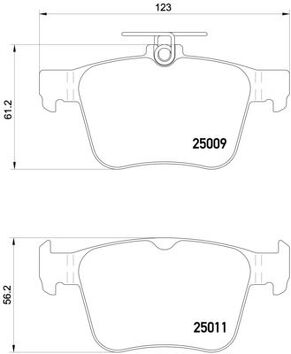 Brembo P 85 124 <span>тормозные колодки задние</span>