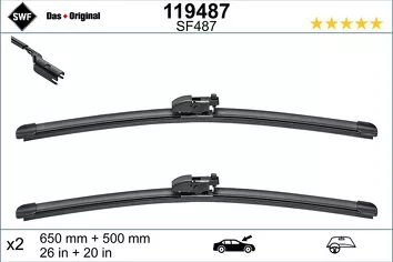 SWF VisioFlex 119487 <span>щетки стеклоочистителя 650/500 мм</span>
