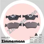 Передние тормозные колодки Zimmermann 23935.175.1 для BMW 3 серии E90 / седан / рестайлинг