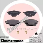 Задние тормозные колодки Zimmermann  25827.175.1