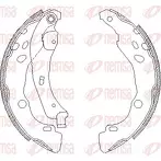 Задние тормозные колодки Remsa  4152.00