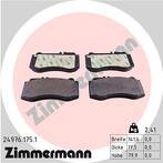 Передние тормозные колодки Zimmermann 24976.175.1 24976.175.1