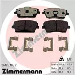 Передние тормозные колодки Zimmermann  26126.185.2