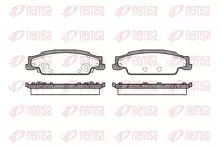 Задние тормозные колодки Remsa 0952.02 для Cadillac CTS 1 пок. / седан