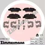 Задние тормозные колодки Zimmermann 25980.165.2 для Mini Hatch F55 / 5 дв.