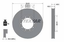 Тормозной диск Textar 93193500 93193500