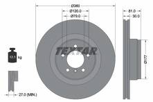Тормозной диск Textar 92178403 92178403
