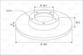Valeo 297258 <span>тормозной диск полный</span>