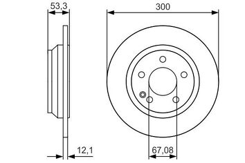 Bosch 0 986 479 D12 <span>тормозные диски </span>