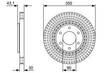 Тормозной диск Bosch 0 986 479 V51 0 986 479 V51