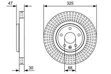 Тормозной диск Bosch 0 986 479 W52 0 986 479 W52