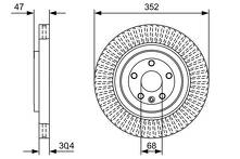 Тормозной диск Bosch 0 986 479 W53 0 986 479 W53