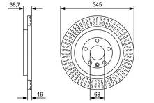 Тормозные диски Bosch 0 986 479 W54 0 986 479 W54