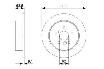 Bosch 0 986 479 338 <span>тормозные диски </span>