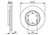 Тормозной диск Bosch 0 986 479 R27 0 986 479 R27