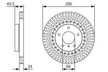Тормозные диски Bosch 0 986 479 T44 0 986 479 T44