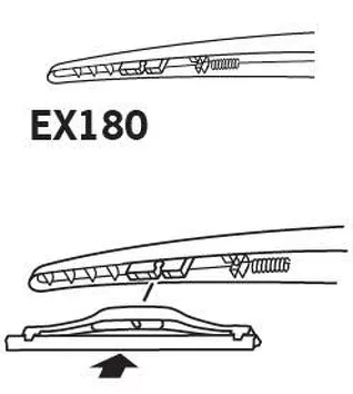 Trico ExactFit Rear EX180 <span>задний дворник 180 мм</span>