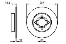 Тормозные диски Bosch  0 986 478 016