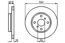 Тормозные диски Bosch  0 986 478 585