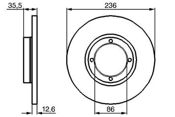 Bosch 0 986 478 712 <span>тормозные диски </span>