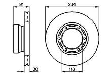 Тормозной диск Bosch  0 986 478 407