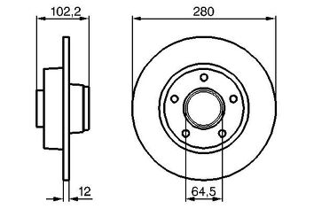 Bosch 0 986 479 144 <span>тормозной диск </span>
