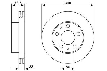 Bosch 0 986 479 315 <span>тормозной диск </span>