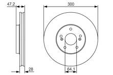 Тормозной диск Bosch 0 986 479 R47 0 986 479 R47
