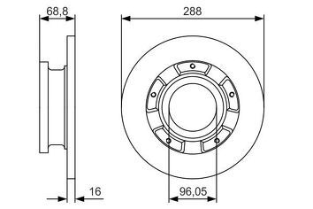 Bosch 0 986 479 A50 <span>тормозной диск </span>