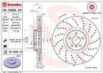 Тормозной диск Brembo Prime Line 09.D898.23 для BMW 8 серии G15 / купе / рестайлинг