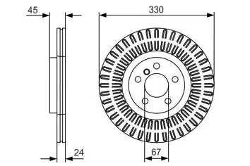 Bosch 0 986 479 C94 <span>тормозной диск вентилируемый</span>