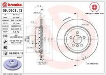 Тормозной диск Brembo Prime Line 09.D903.13 для BMW iX3 G08 / рестайлинг