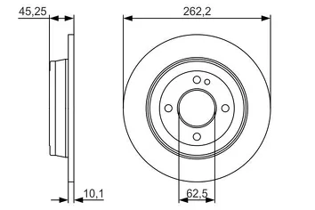 Bosch 0 986 479 A44 <span>тормозной диск полный</span>
