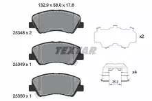 Передние тормозные колодки Textar Q+  2534801