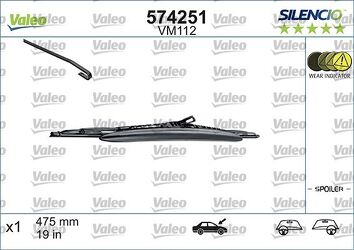 Valeo Silencio Performance Spoiler VM112 <span>щетка стеклоочистителя 475 мм</span>