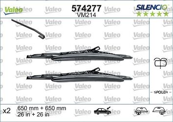 Valeo Silencio Performance Spoiler VM214 <span>щетки стеклоочистителя 650/650 мм</span>