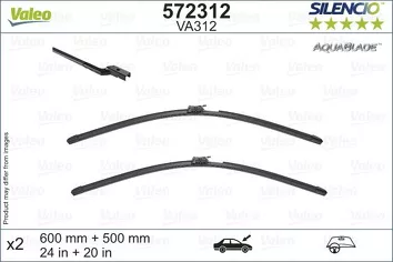 Valeo Silencio AquaBlade VA312 <span>щетки стеклоочистителя 600/500 мм</span>